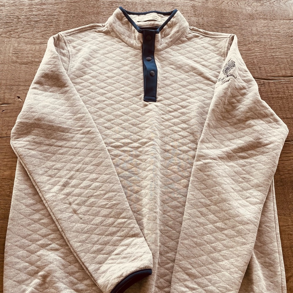 Gray Quilted Men's Sweater - Picture 3 of 3